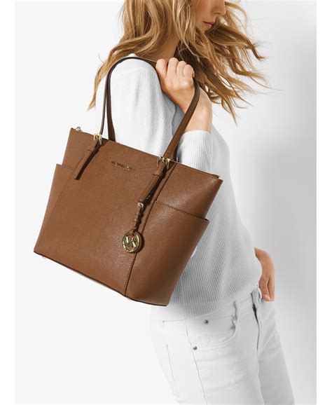 michael kors east west top zip tote|jet set tote michael kors.